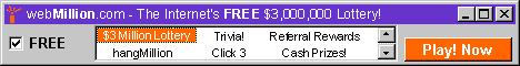 Don't hesitate. This is a FREE LOTTERY!  ABSOLUTE no CHARGE!  Play 10 times daily.
